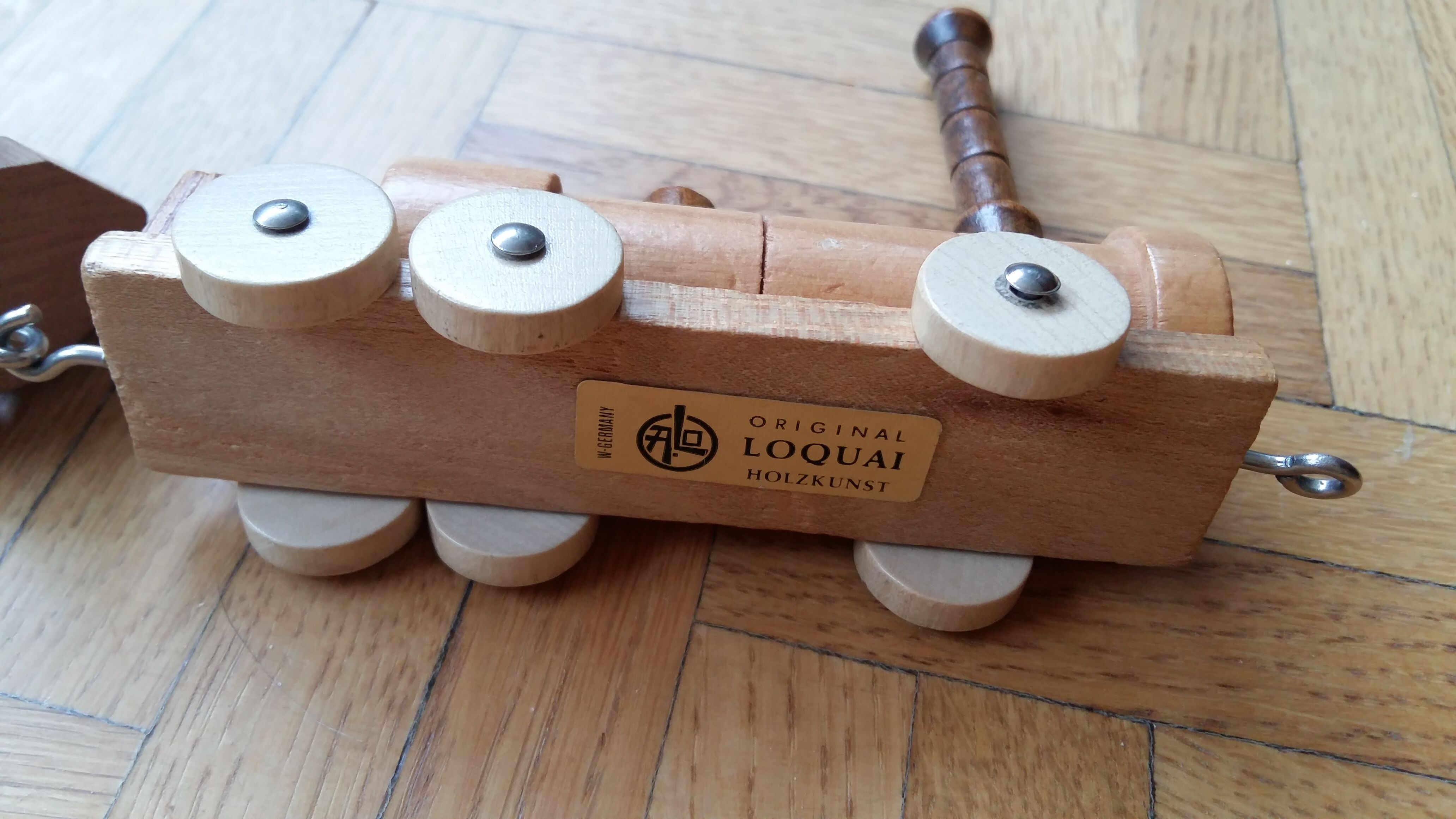 Miniature holzkuns loquai wooden train set