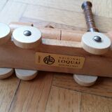 Miniature holzkuns loquai wooden train set