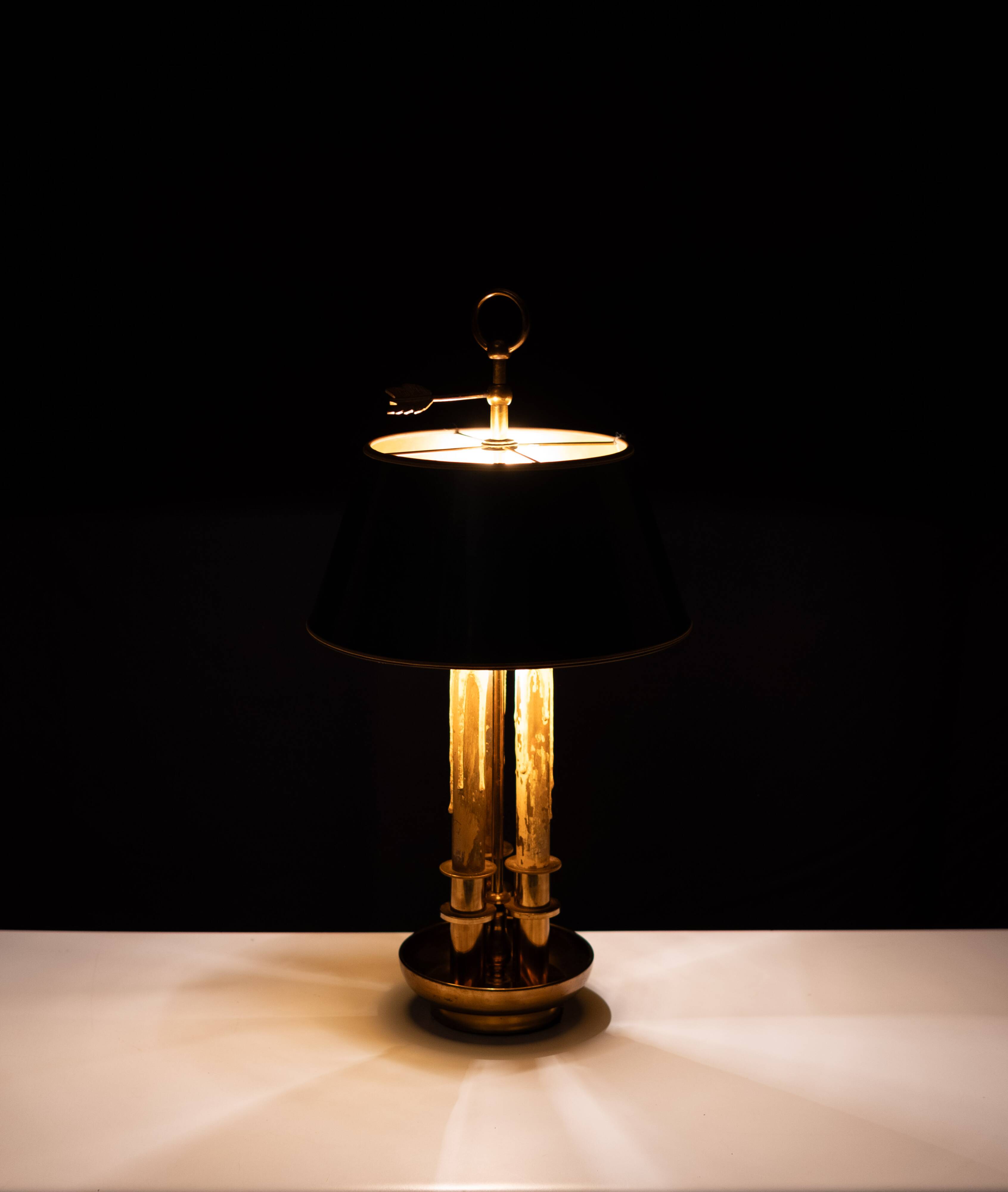 Louis XV Style Three Light Bouillotte Lamp France