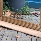 1940 beveled mirror solid raw oak 74x104
