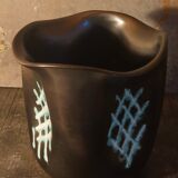 Ceramic potter's pot cover vase 50s