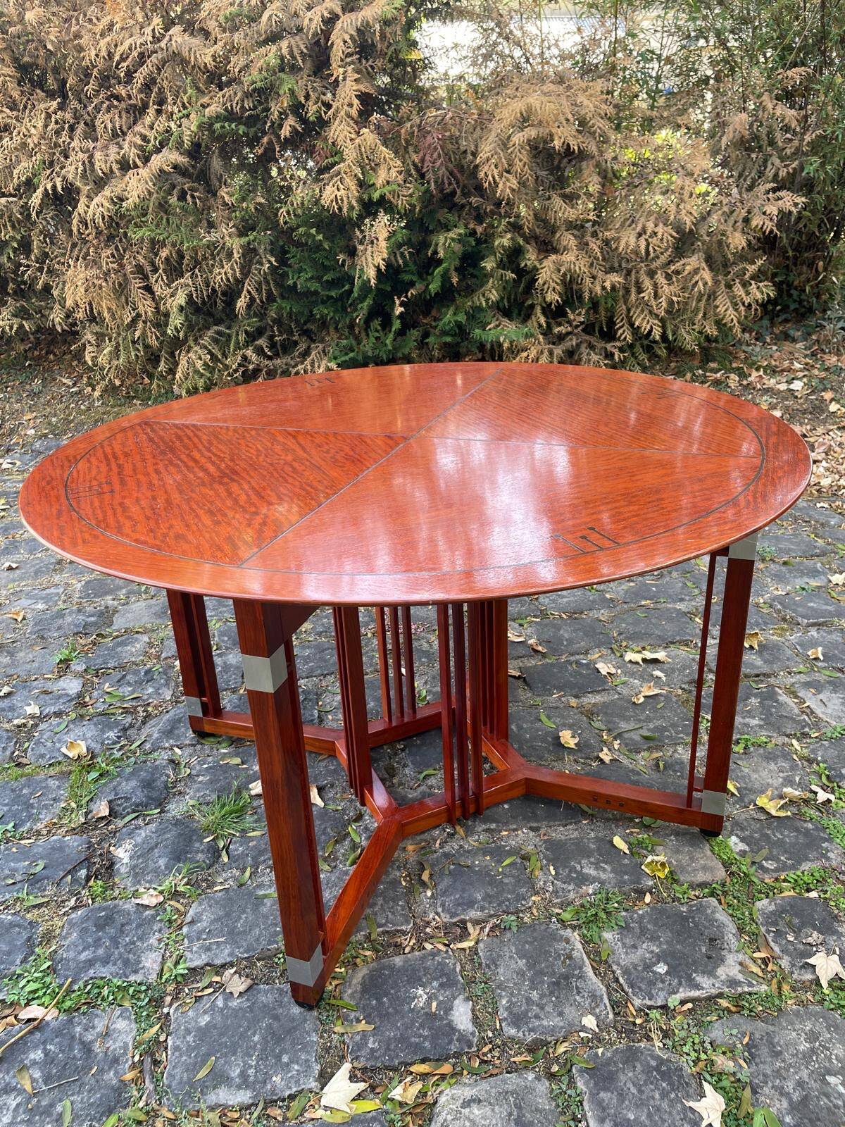 Round art deco dining table - schuitema (decoforma collection) - ø 130 cm