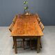 Rustic french farmhouse dining table made of oak and elm