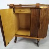 Rolling service art deco bar