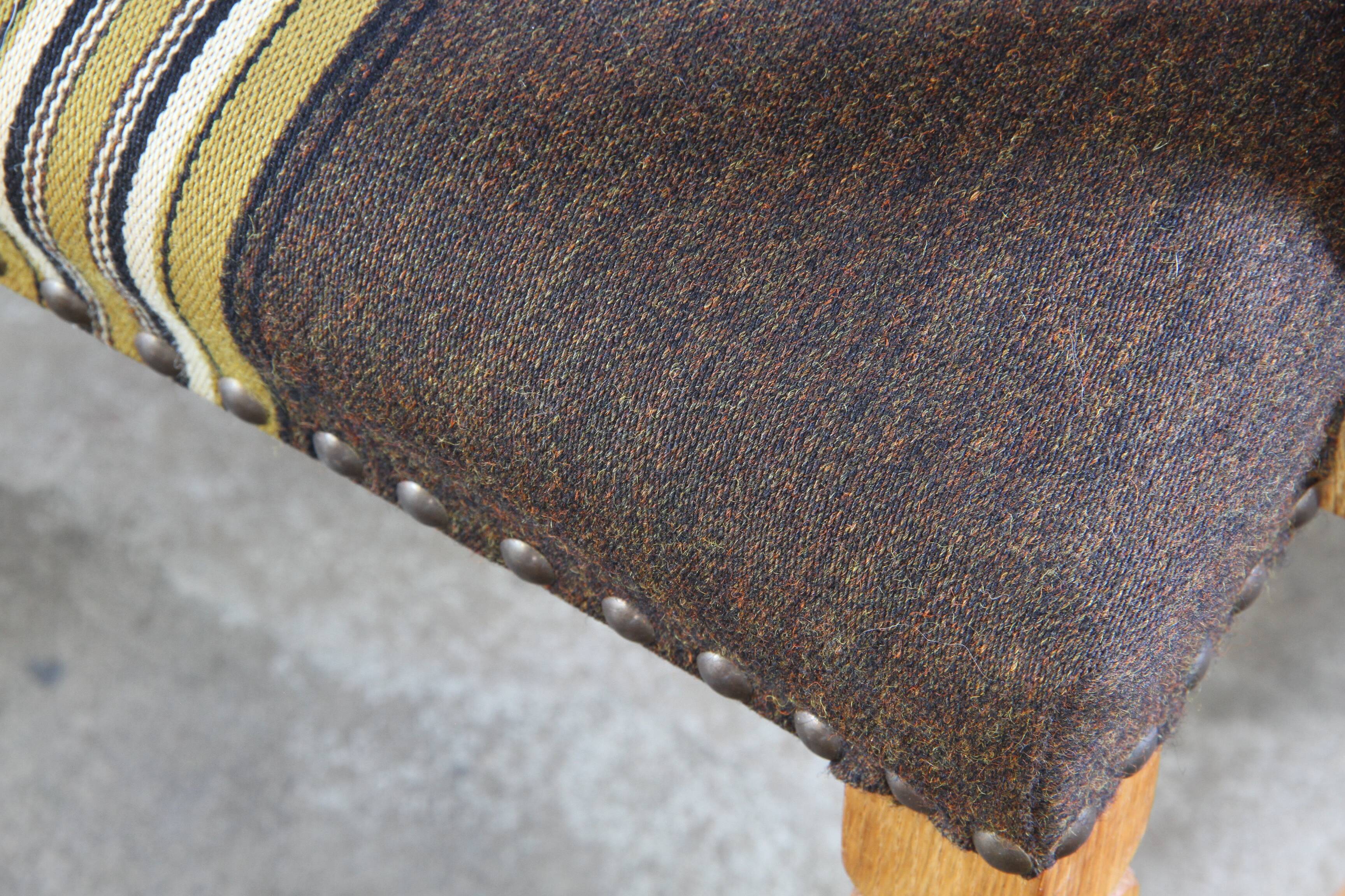 Vintage Pair of Danish Brutalist Armchairs, Henning Kjærnulf Style, 1960s