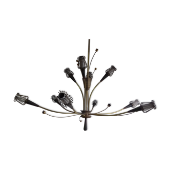 Lunel model chandelier "thrush" year 50 "10 fires"