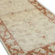 Cream Rug Handwoven Traditional Zeigler Carpet- 65x118cm