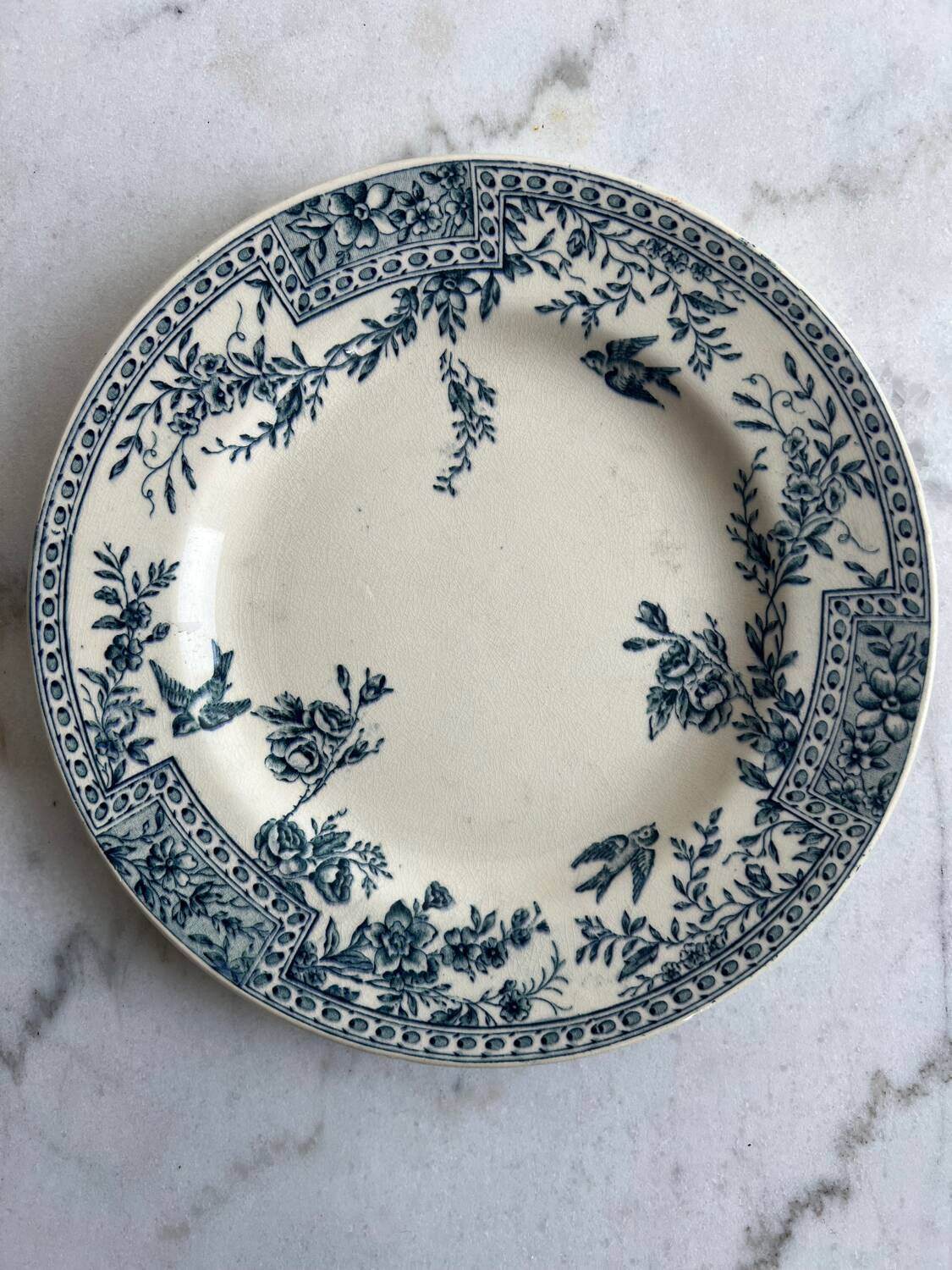 Plate, flat, iron earth Ceres KG Lunéville