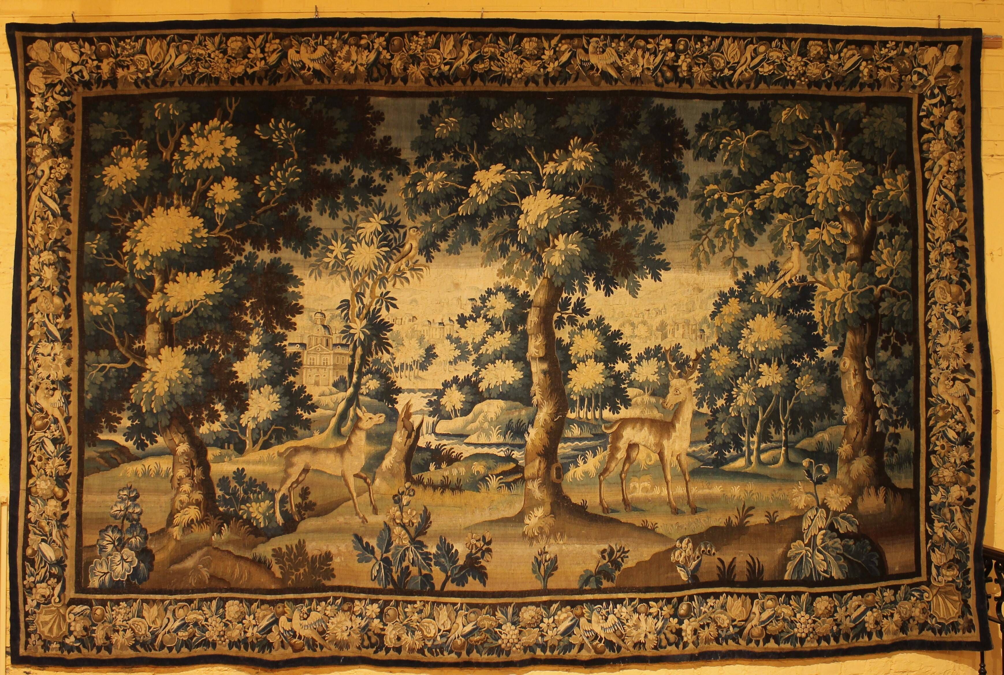 Flemish Verdure Tapestry from the 17th Century