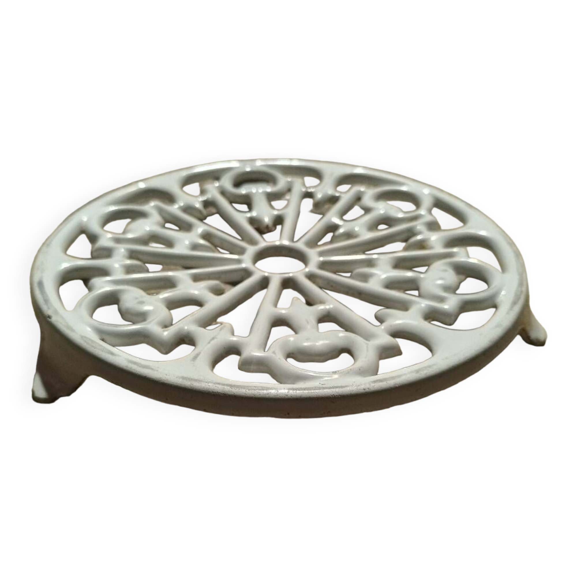 Vintage cast iron trivet