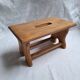 Marche pied en bois vintage