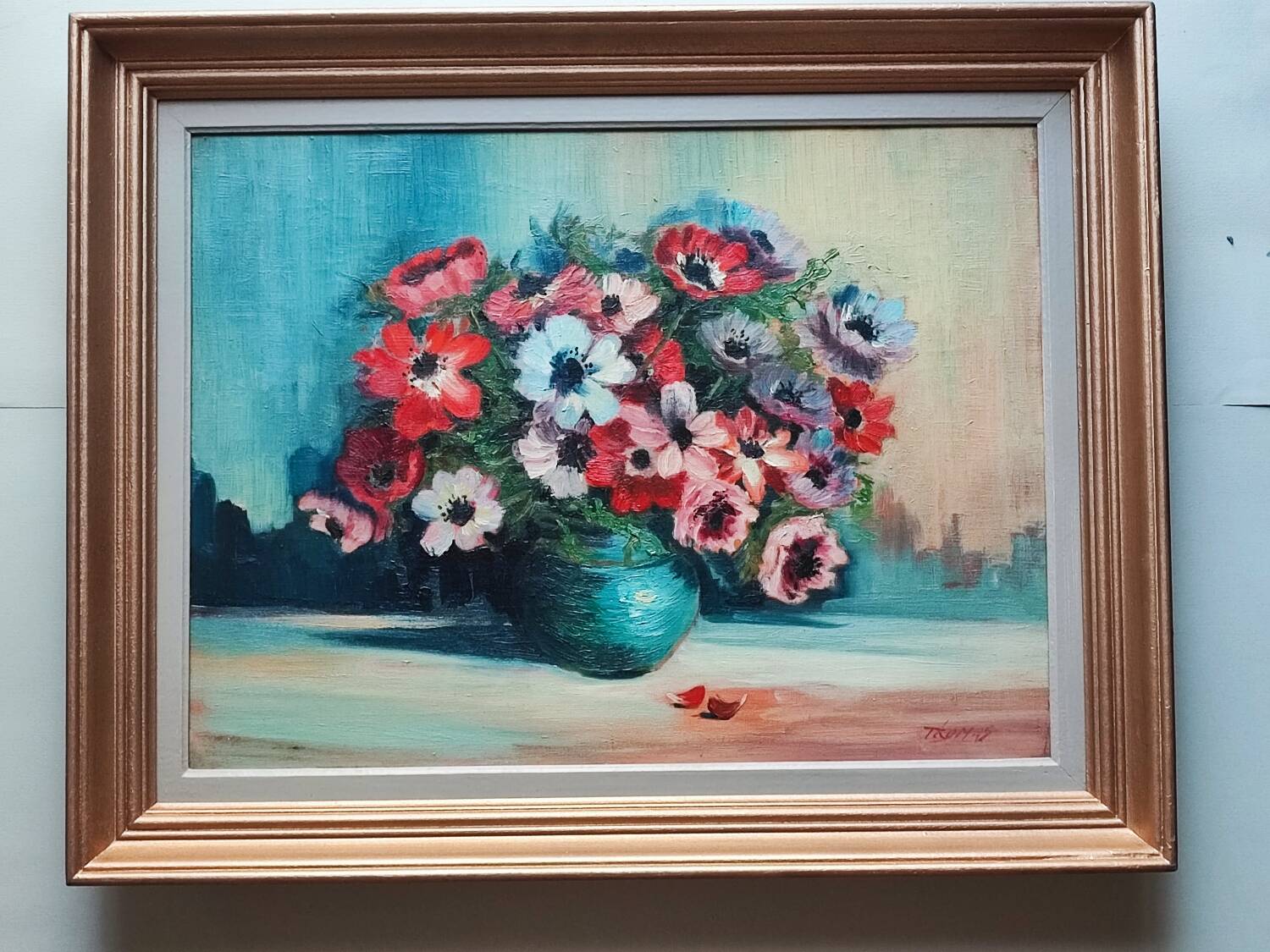 Peinture : Anémones