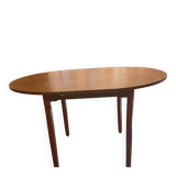 1970s wooden round table