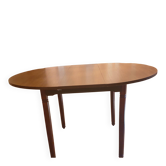 1970s wooden round table