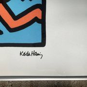 Numbered Keith Haring silkscreen with certificate.