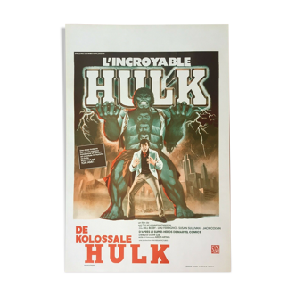 Original movie poster "Hulk" Lou Ferrigno 37x55cm 1978