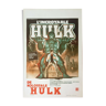 Affiche cinéma originale "Hulk" Lou Ferrigno 37x55cm 1978