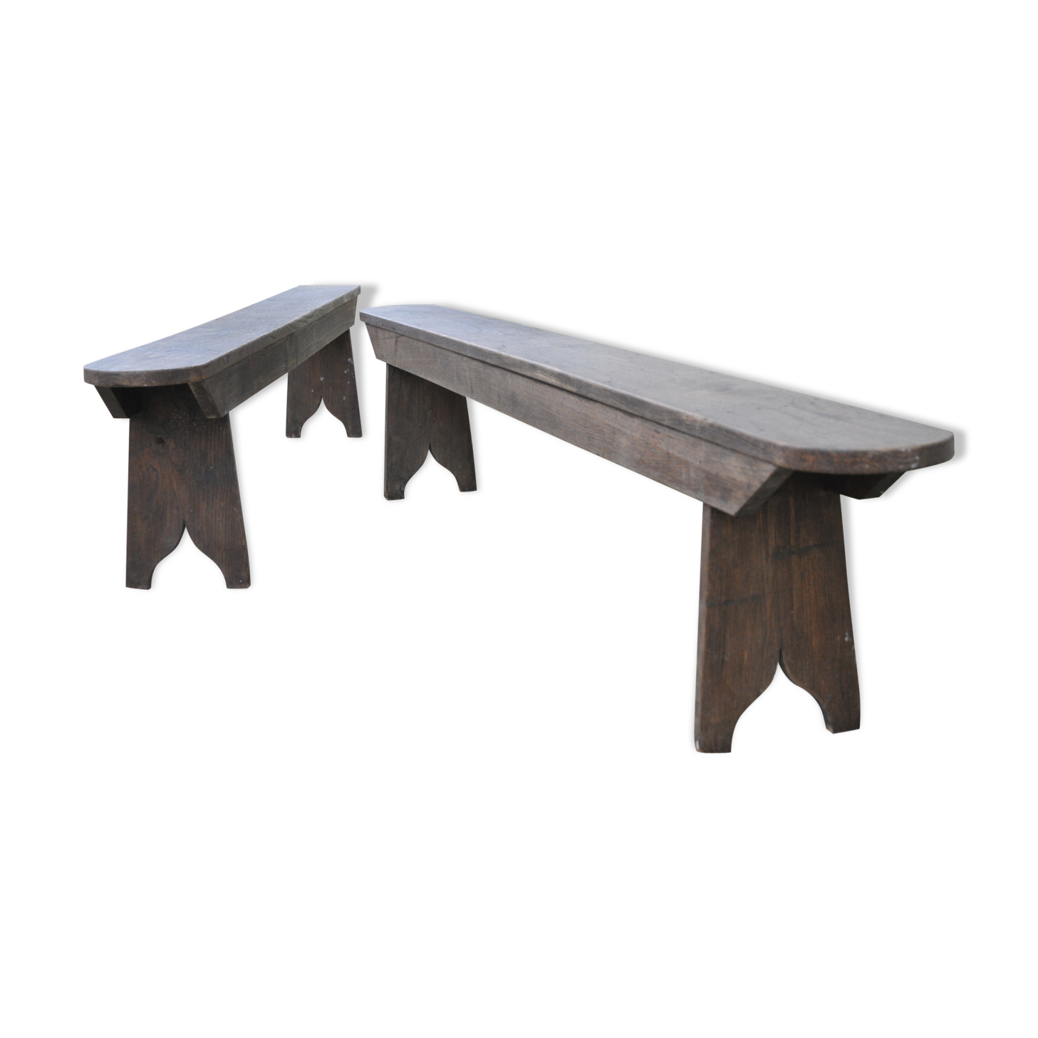 Pair of vintage benches