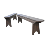 Pair of vintage benches