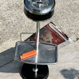 Cendrier sur Pied Vintage Années 70 - Tablette & Porte Revues/Journaux