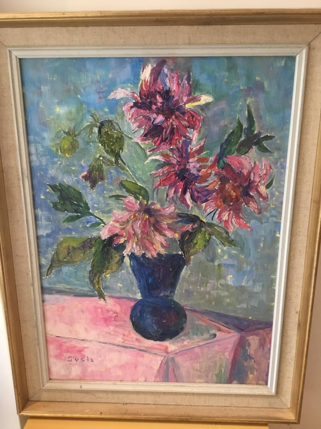 Oil painting table