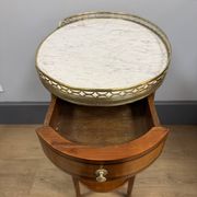 Table bouillotte de forme ovale