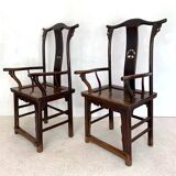 Pair of Chinese armchairs