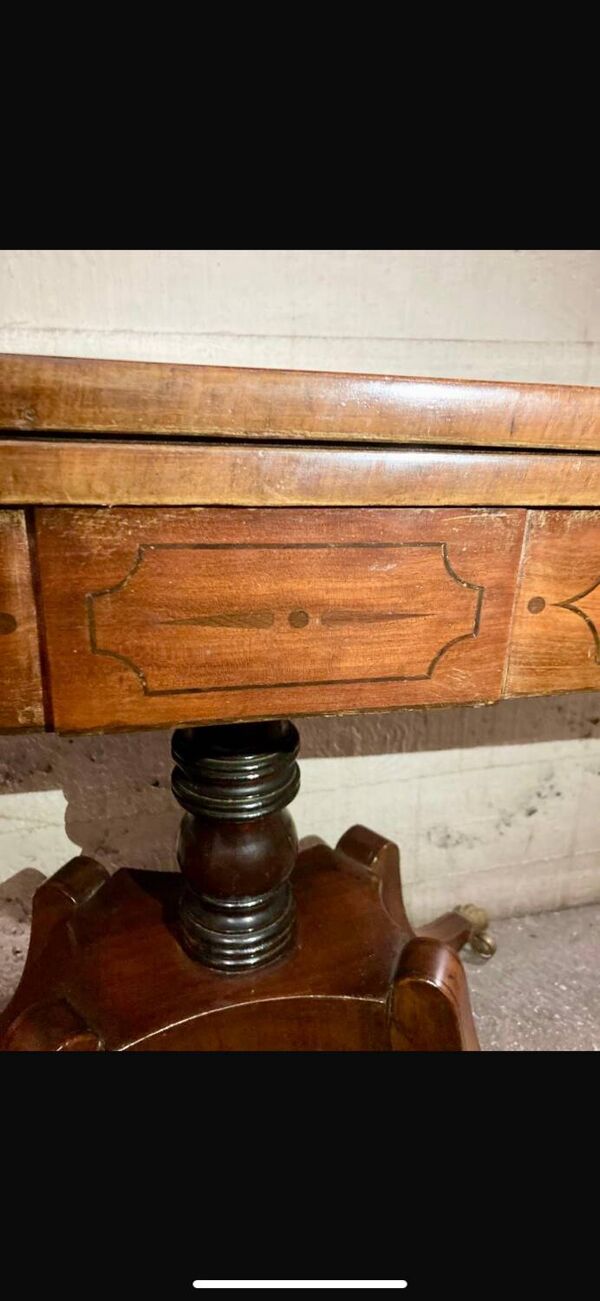 Console/Table de jeu en acajou