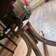 Vintage metal and leather office chair
