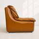 Modular armchair in cognac colour, France, 1970s.