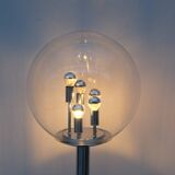Floor lamp by doria leutchen in chrome and glass, germany 1970