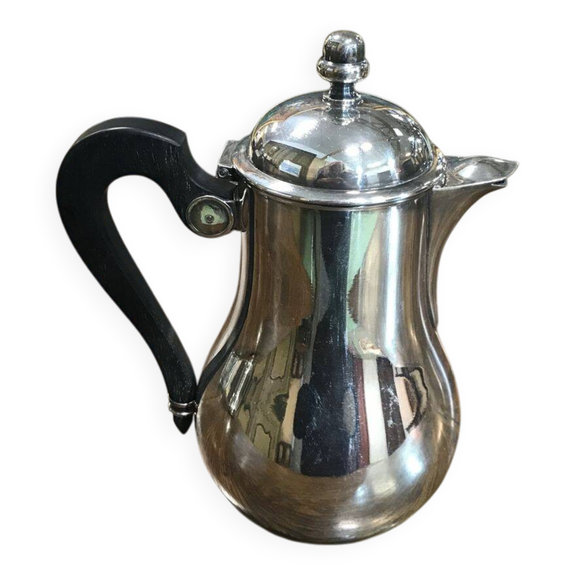 Silver-plated metal jug, Ercuis.