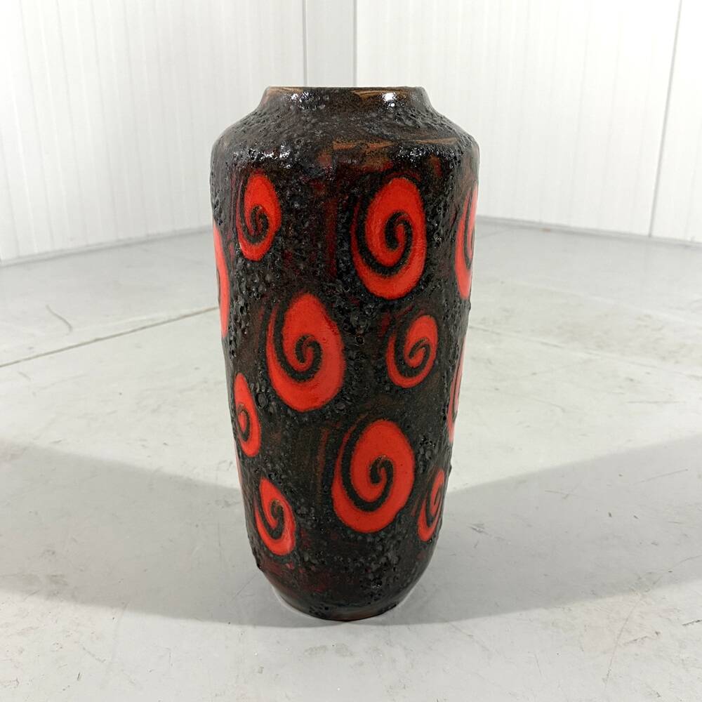 West-Germany pottery vase Fat Lava floor vase 1960’s