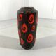 Vase en poterie d'Allemagne de l'Ouest Vase de sol Fat Lava des années 1960