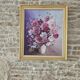 Oil on Canvas Still Life Flowers Cosmos Signed Jacqueline Besson