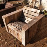 Fauteuils à palettes de bois