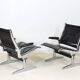 Pair of Eames Sling Tandem armchairs