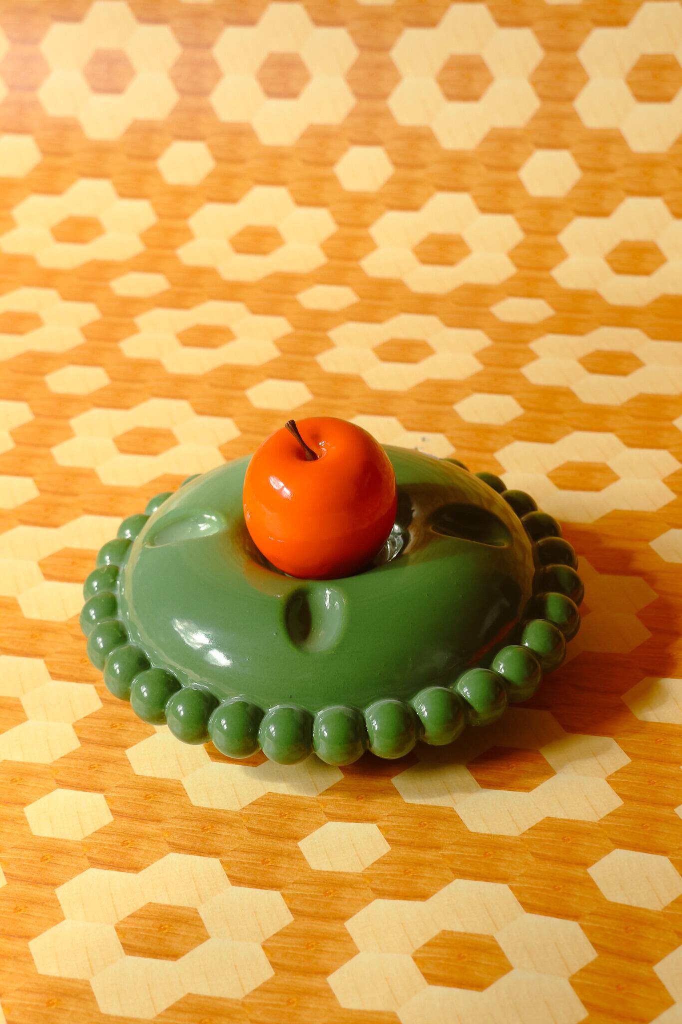 Tall Emerald Green Ashtray