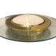 Glass brass flushmount