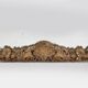 Large baroque decorated chimney mirror in gilted wood, France ca. 1800