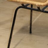 Vintage "Italia 100" model chair by Rotanhuis in woven wicker, 1950s