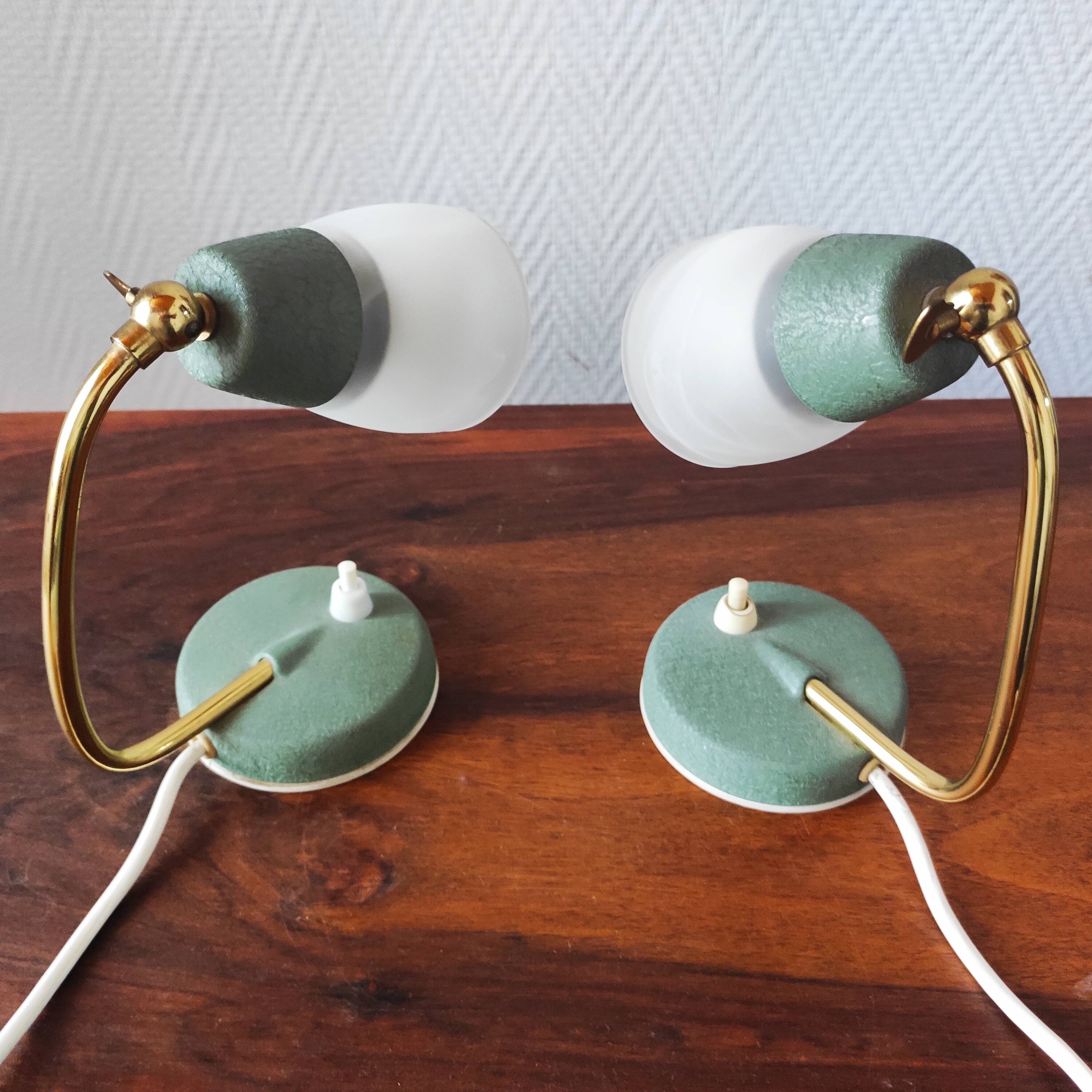 Pair of Mid-Century Bedside Lamps