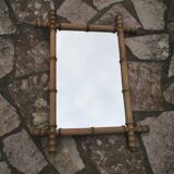 Old mirror bamboo frame