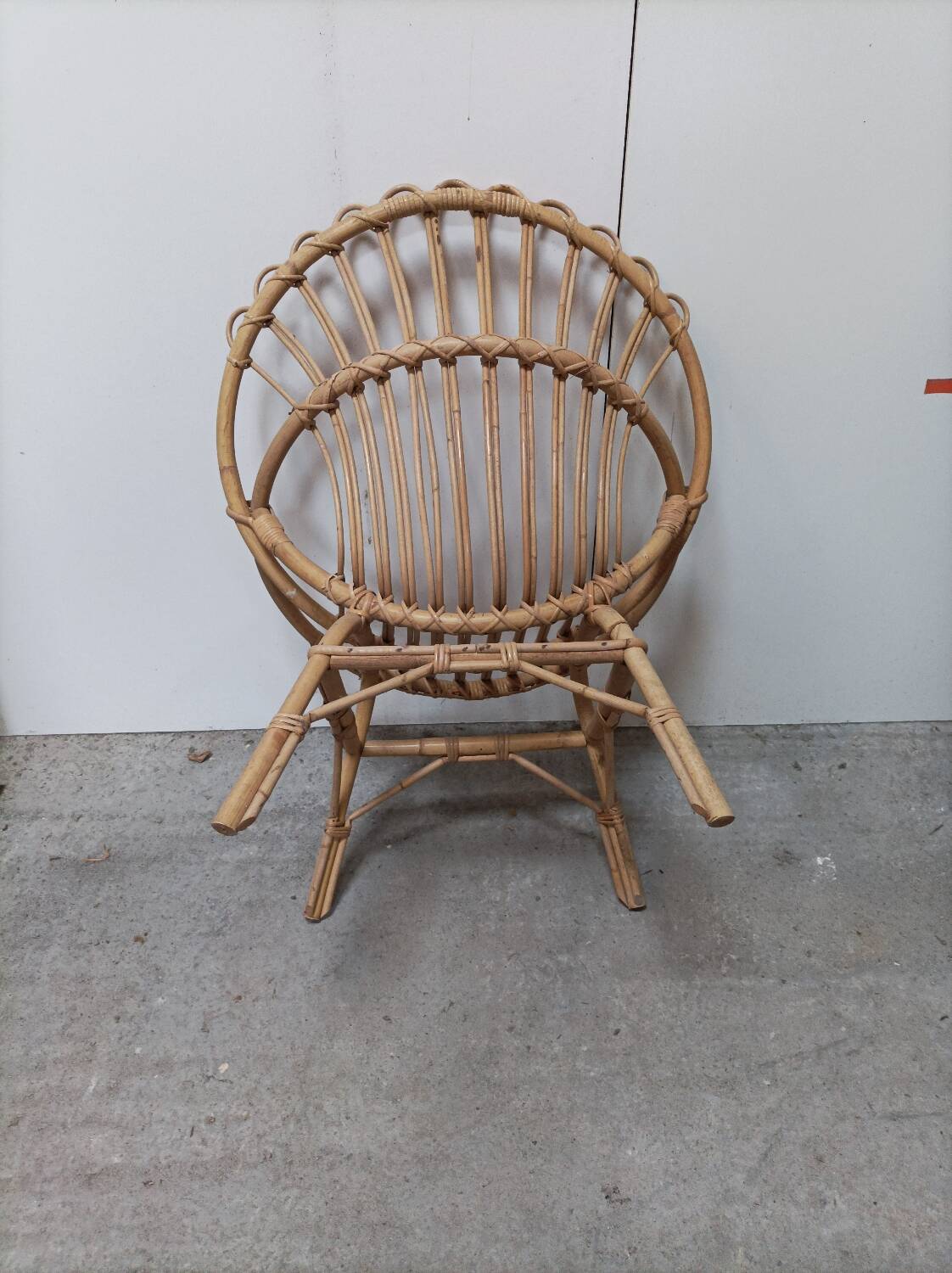 Rattan armchair