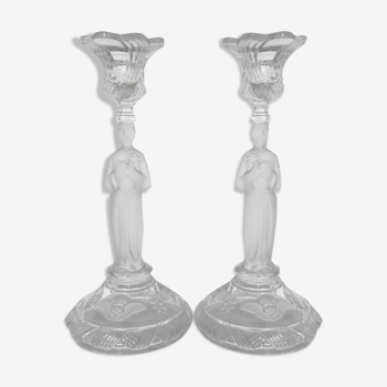 Pair of anthropomorphic candlesticks