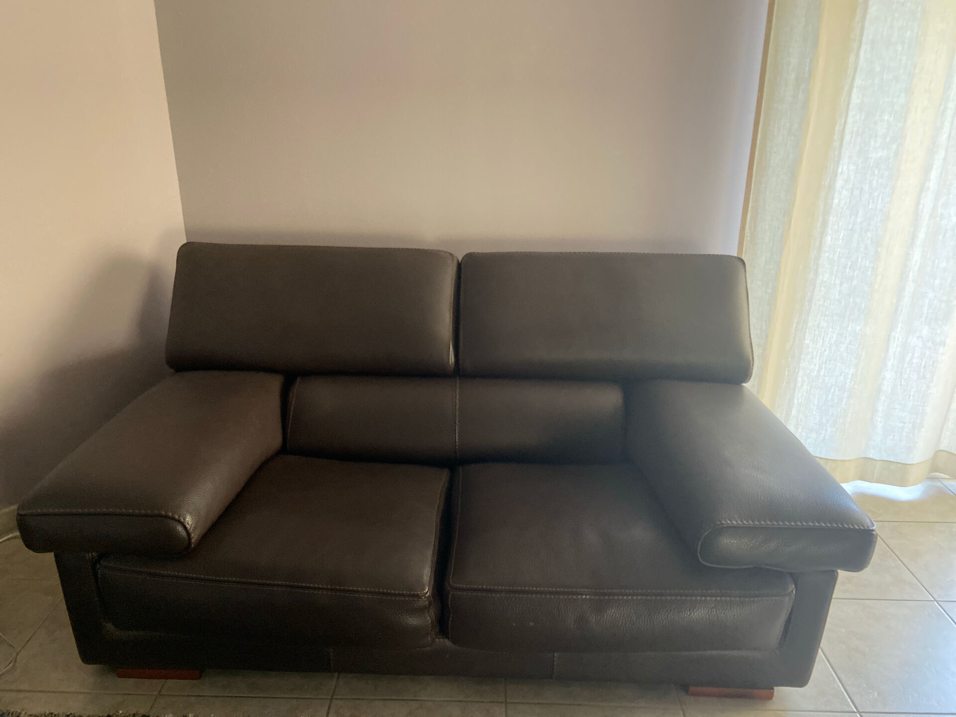 Roche Bobois leather sofa