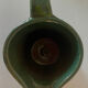 Saint clement-les-places pitcher in blue and green glazed ceramic