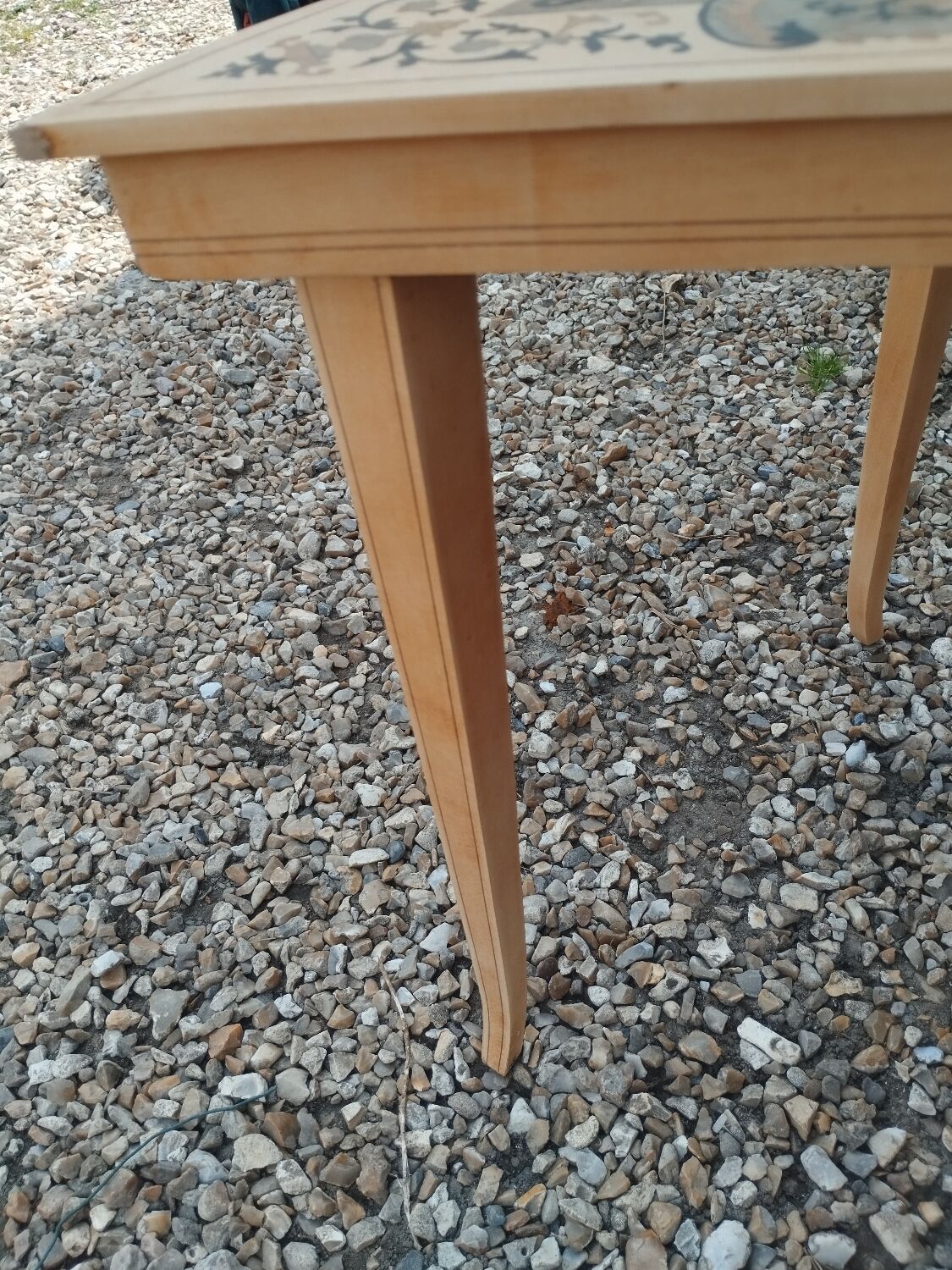 Pair of antique marquetry bedside tables