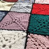 Crochet granny blanket