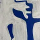 Canvas painting "Happy men" off-white